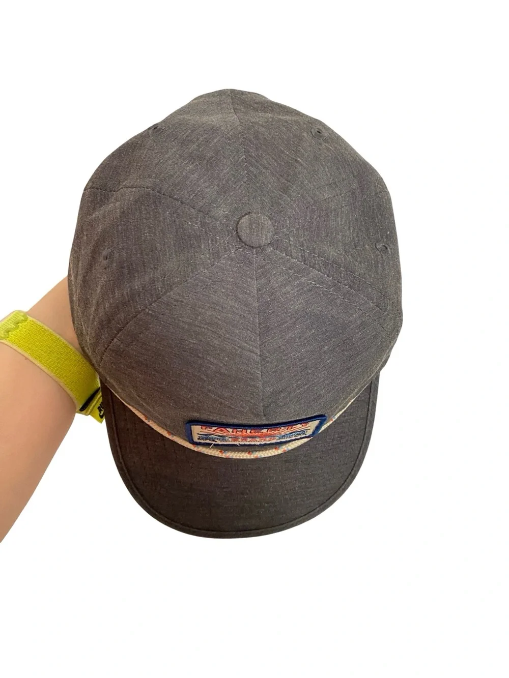 Faherty All Day Corded Hat Unisex One Size Adjustable Charcoal Grey Vintage Logo